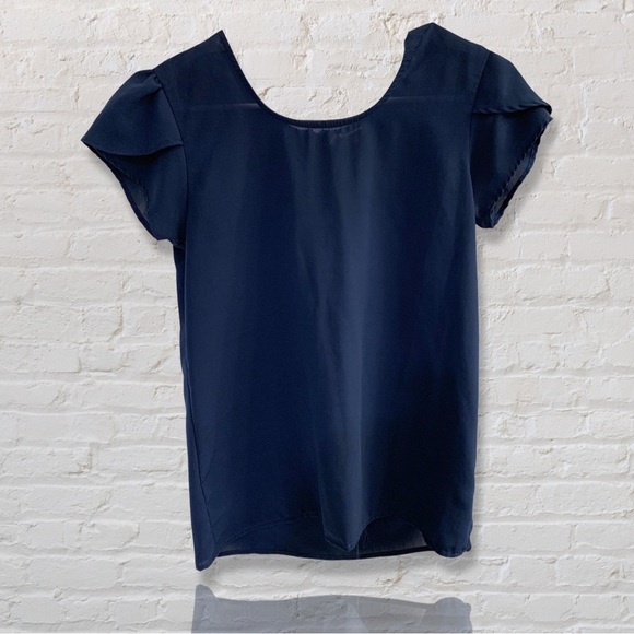 Japna Tops - JAPNA • Indigo Blue Light Shortsleeved Blouse